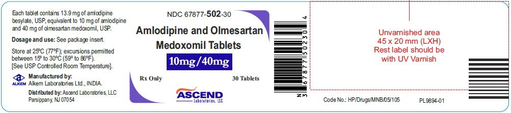Amlodipine and Olmesartan 10-40-30