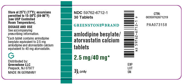 PRINCIPAL DISPLAY PANEL - 2.5 mg/40 mg Tablet Bottle Label