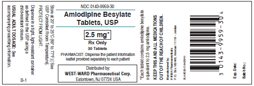 Amlodipine besylate tablets, 2.5 mg/30 tablets