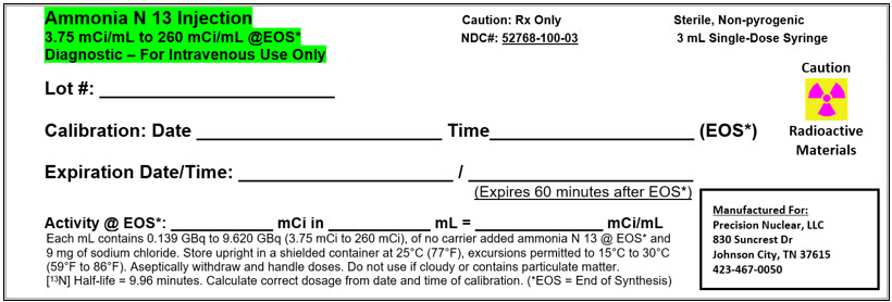 PRINCIPAL DISPLAY PANEL - 3 mL Syringe Label