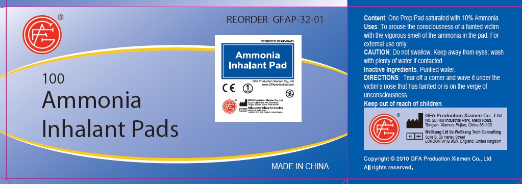 Ammonia Inhalant Pads