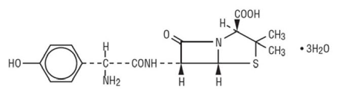 amoxicillin structural formula