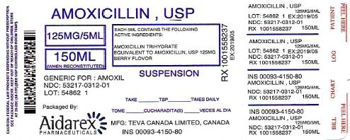 Amoxicillin 125mg-5ml Susp. 150ml