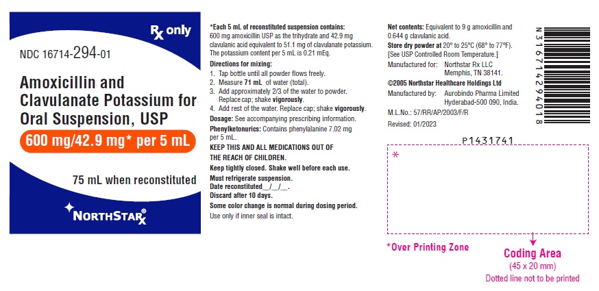 PACKAGE LABEL-PRINCIPAL DISPLAY PANEL - 600 mg/42.9 mg per 5 mL (75 mL Bottle)