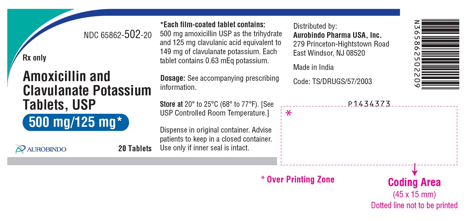 PACKAGE LABEL-PRINCIPAL DISPLAY PANEL - 500 mg/125 mg (20 Tablet Bottle)