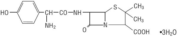 Amoxicillin chemical Structure
