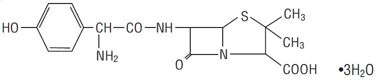Amoxicillin chemical structure