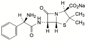 Ampicillin Sodium Structural Formula
