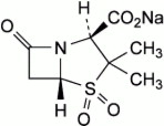 Sulbactam Sodium Structural Formula
