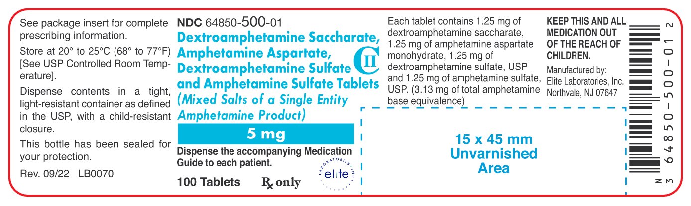 amphentamine-container-label-5mg-100ct