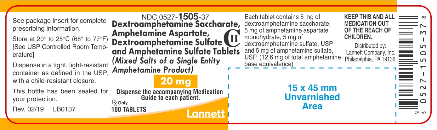20 mg Container Label 100 ct.