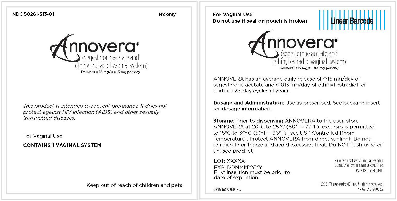 Principal Display Panel - Annovera Pouch Label