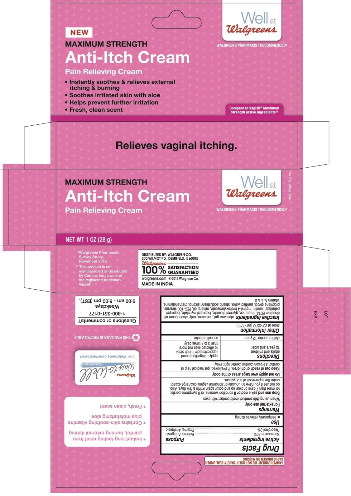label of anti-itch