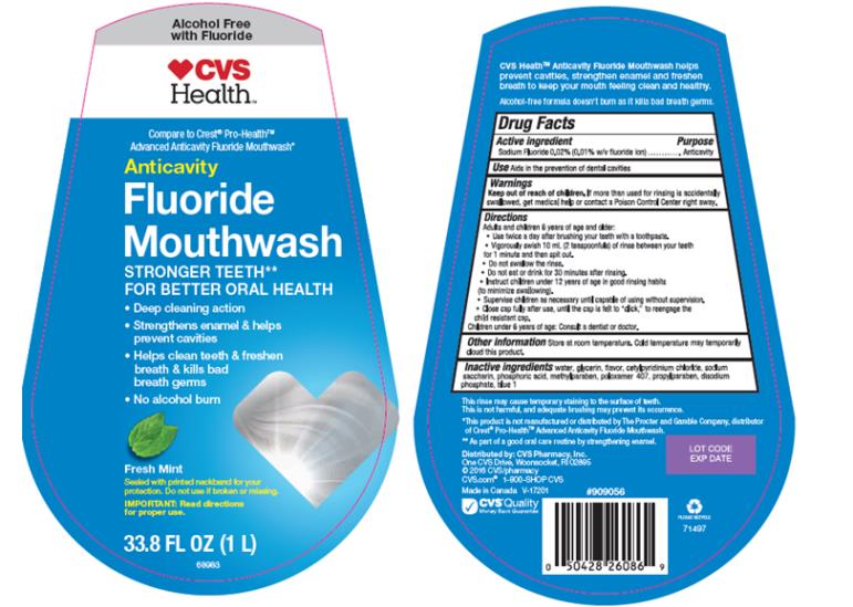 PRINCIPAL DISPLAY PANEL
Anticavity Fluoride
Mouthwash
Sodium Fluoride Oral Solution
Minty Fresh
33.8 FL OZ (1 L)
