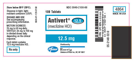 PRINCIPAL DISPLAY PANEL - 12.5 mg Tablet Label