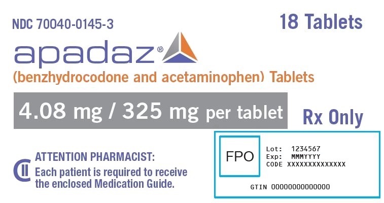 4.08 mg / 325 mg Blister Pack