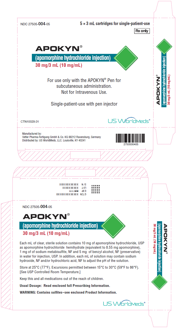 PRINCIPAL DISPLAY PANEL - 30 mg/3 mL Cartridge Carton