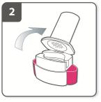 Figure B
Step 2. Open inhaler
