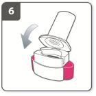Figure F
Step 6. Close the inhaler
