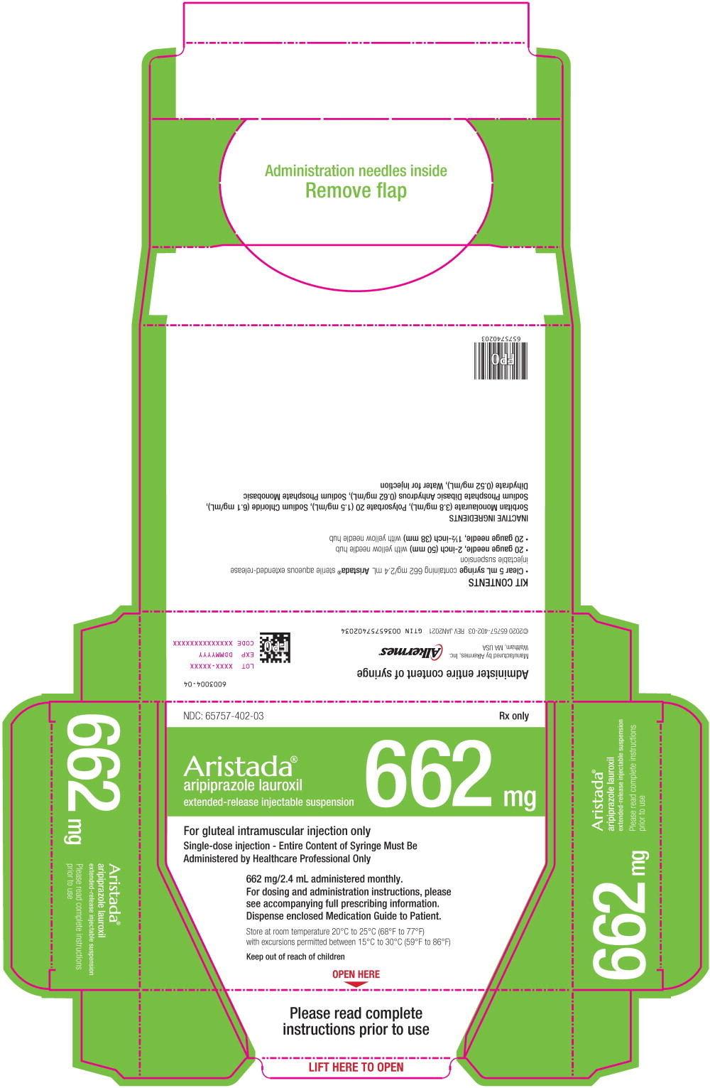 Principal Display Panel - 662 mg/2.4 mL Carton Label
