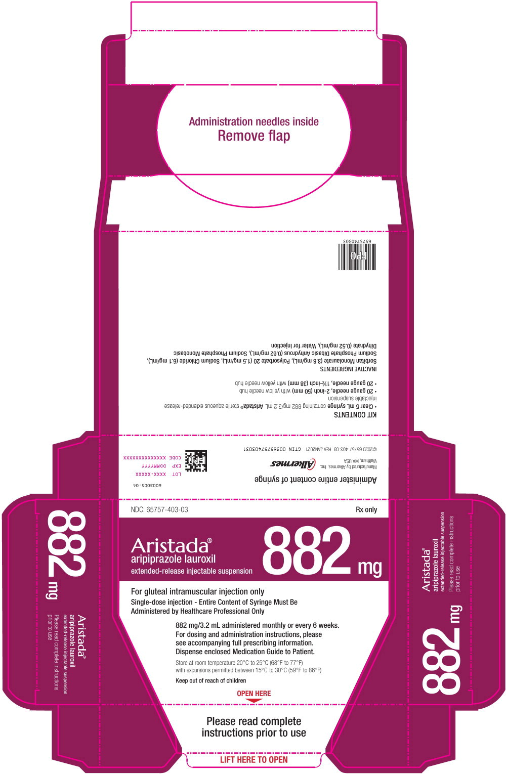 Principal Display Panel - 882 mg/3.2 mL Carton Label

