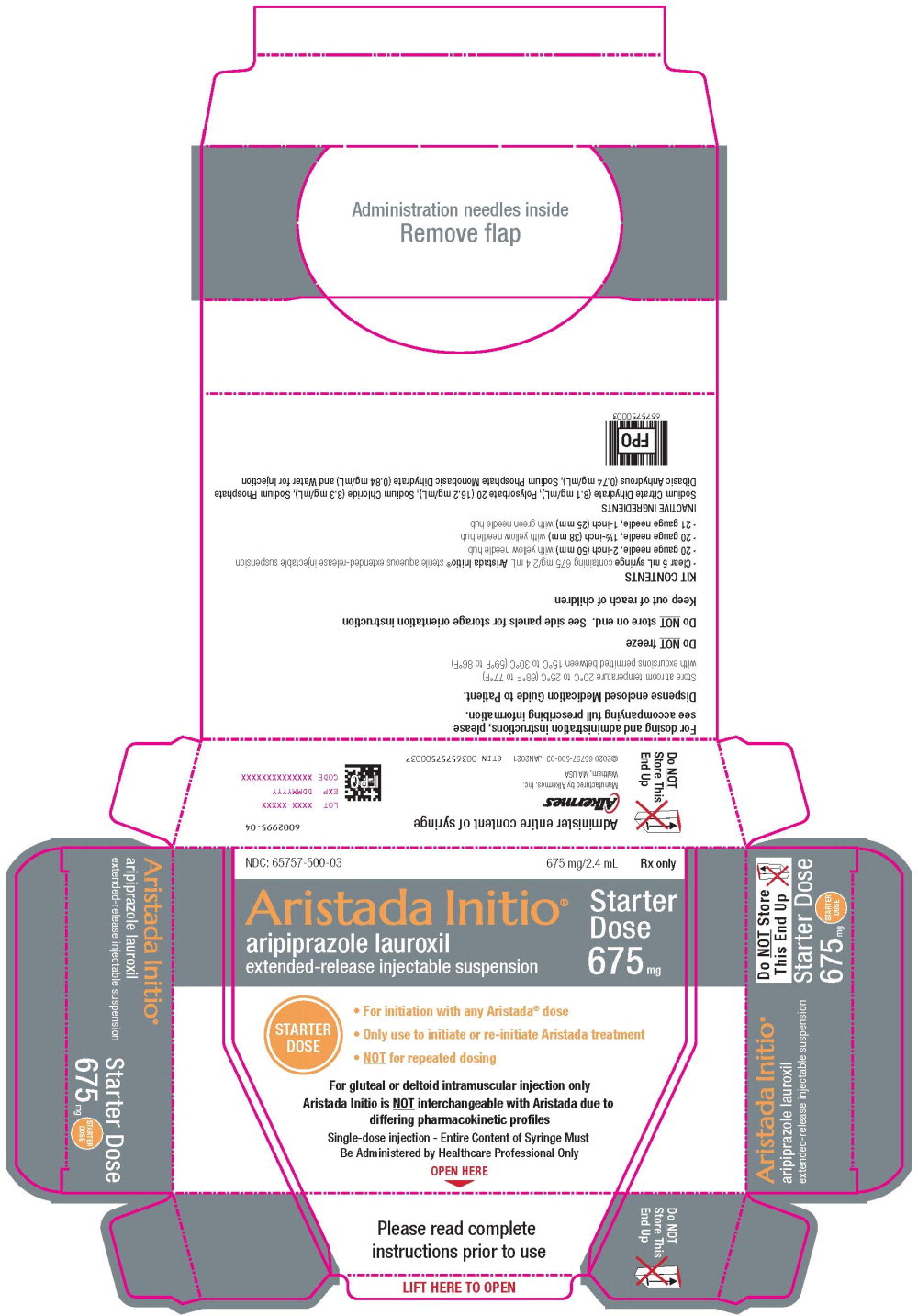 Principal Display Panel - Aristada Initio Carton Label
