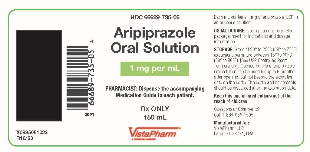 Aripiprazole Oral Solution 1 mg per 1 mL Bottle Label