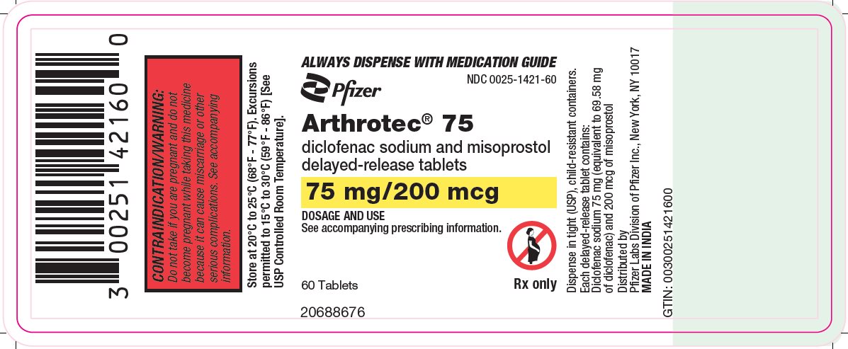 PRINCIPAL DISPLAY PANEL - 75 mg Tablet Bottle Label