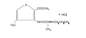 articaine structural formula