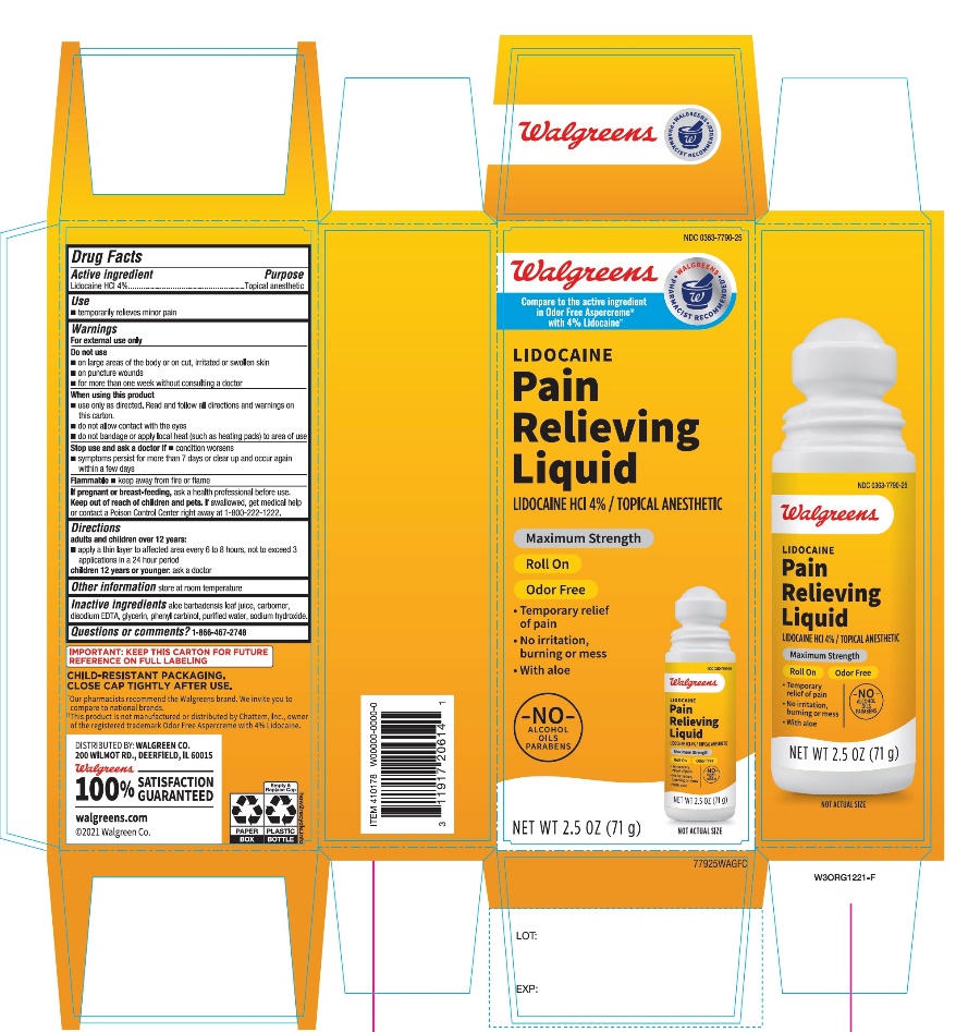 Walgreen Pain Relieving Liquid Lidocaine