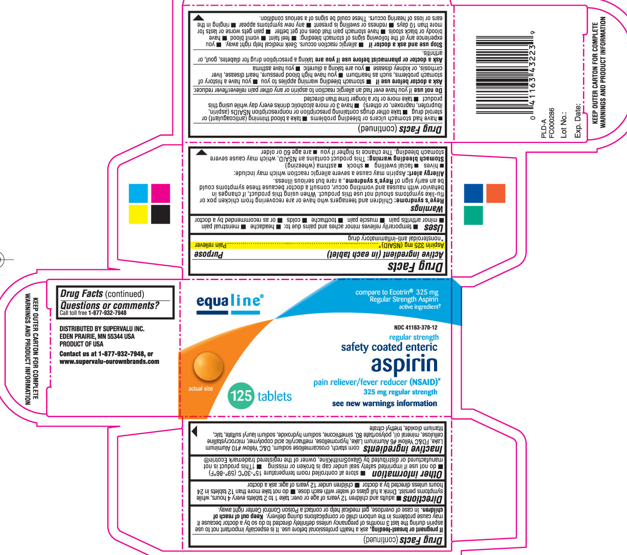 Equaline aspirin 325 mg tablets