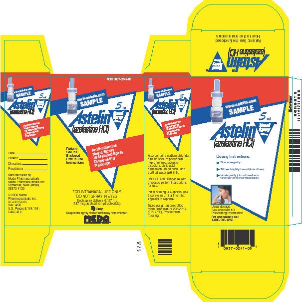 Astelin (azelastine hydrochloride) Nasal Spray 5 mL Sample Carton