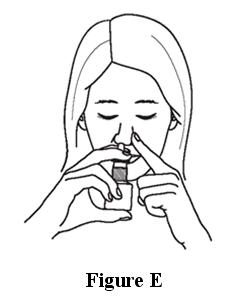 Figure E: Using ASTEPRO Nasal Spray