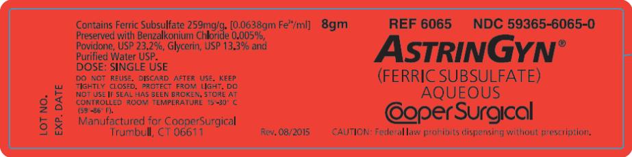 PRINCIPAL DISPLAY PANEL
8gm       NDC 59365-6065-0
AstrinGyn ®
(Ferric Subsulfate)
Aqueous
