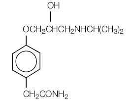 Structural formula of atenolol