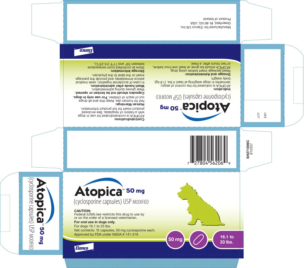 Principal Display Panel - Atopica 50mg Carton Label
