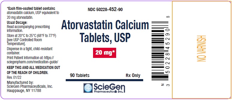 Atorvastatin Calcium Tablets 20 mg-90 Tablets label