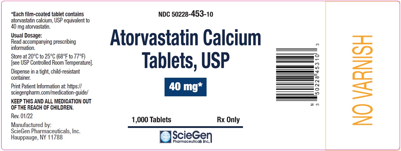 Atorvastatin Calcium Tablets 40 mg-1000 Tablets label