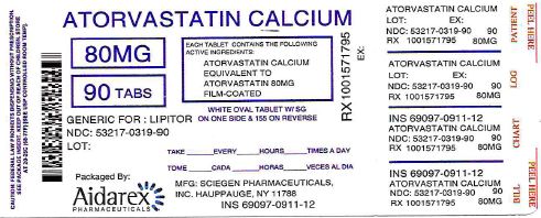 Atorvastatin Calcium 80mg tablet