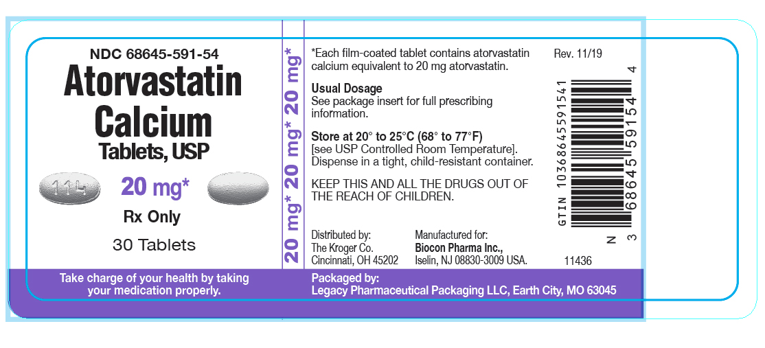 Atorvastatin Calcium Tablets, USP 20 mg
