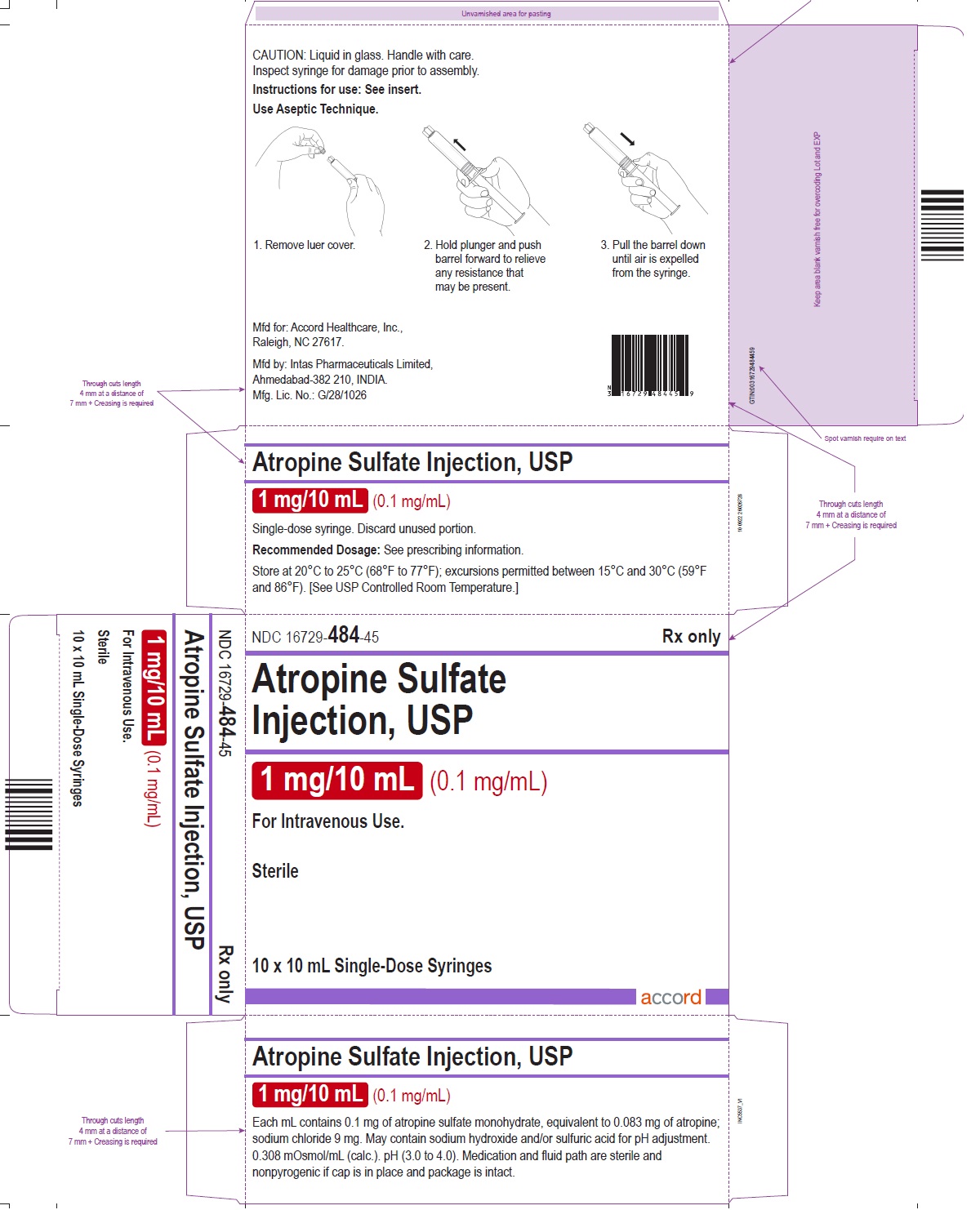 PRINCIPAL DISPLAY PANEL - 10 x 10 mL Syringe Carton