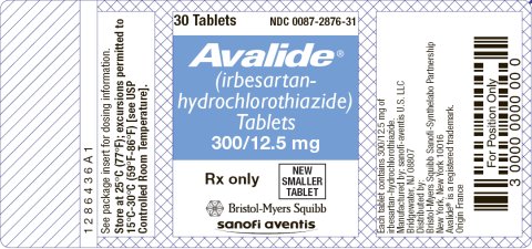 Avalide 300/12.5 mg Reduced Mass Trade Label