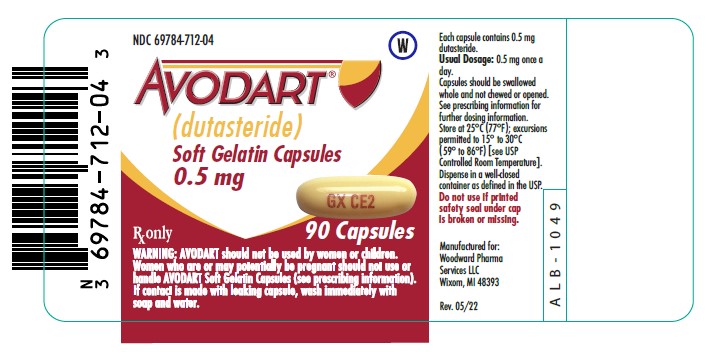 Avodart 0.5 mg 90 count label