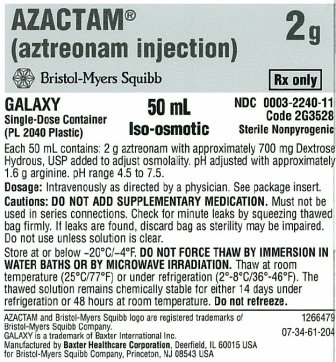 Azactam Injection 2 g Bag