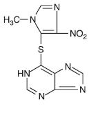 structure formula for Azathioprine