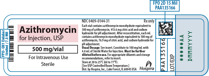 PRINCIPAL DISPLAY PANEL - 500 mg Vial Label