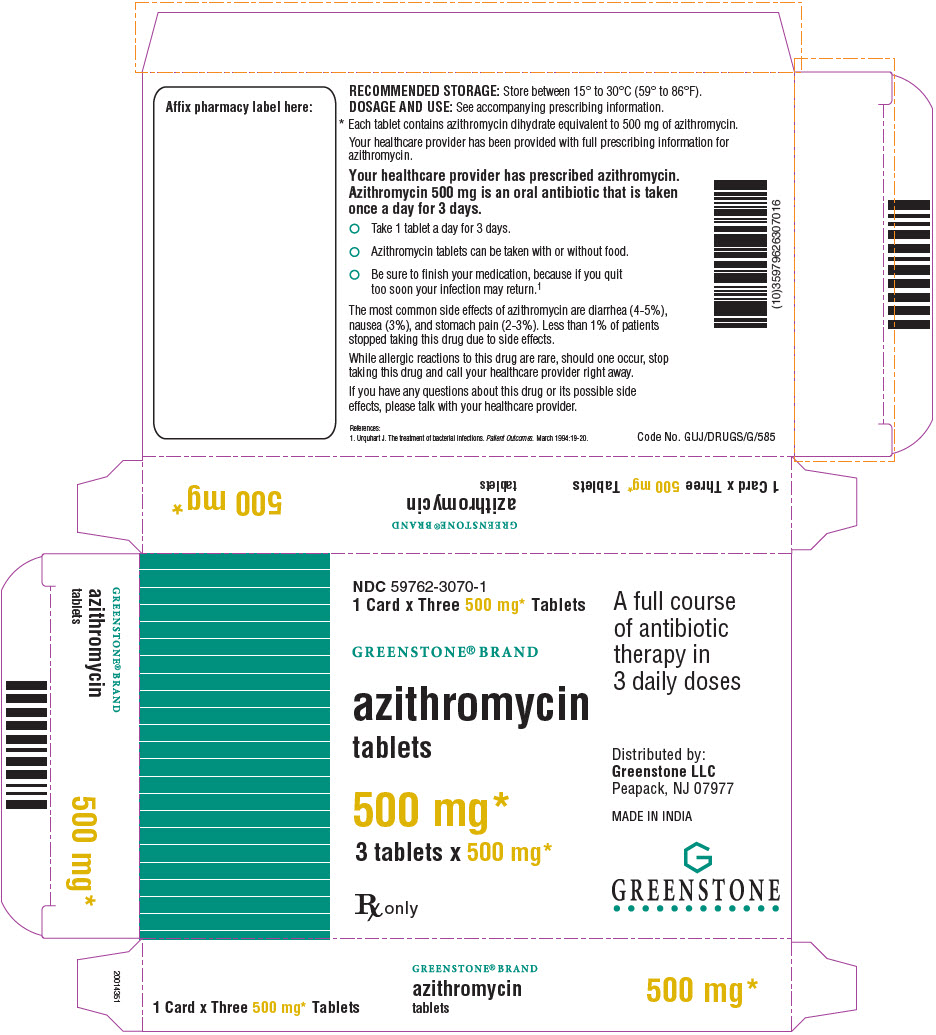 PRINCIPAL DISPLAY PANEL - 500 mg - 3 Day Blister Pack Carton