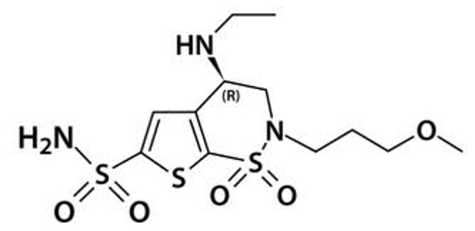 Brinzolamide structural formula