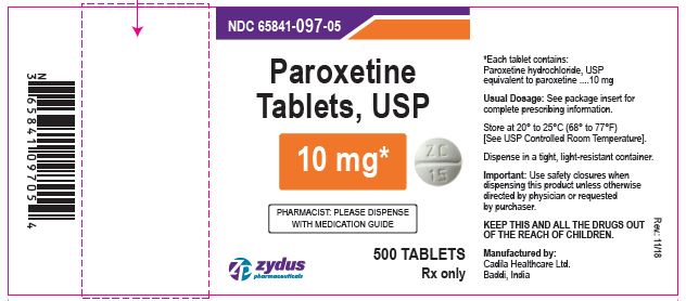 Paroxetine tablets, 10 mg