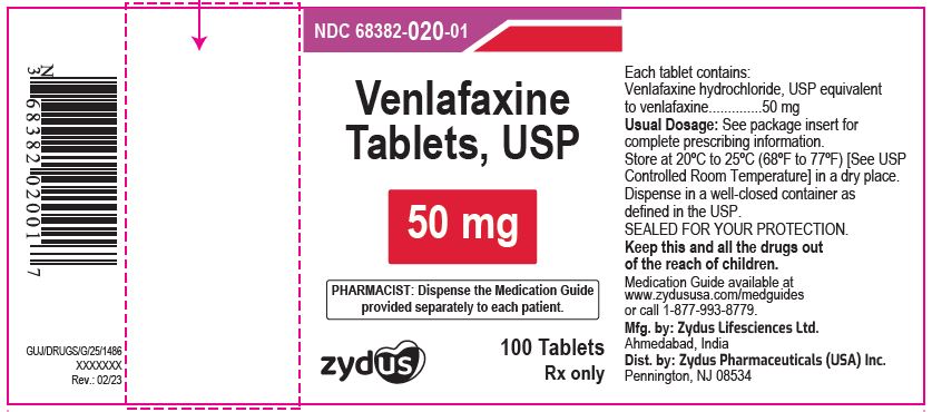 Venlafaxine Tablets USP, 50 mg